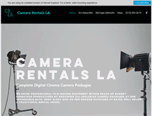 Tablet Screenshot of camerarentalsla.com